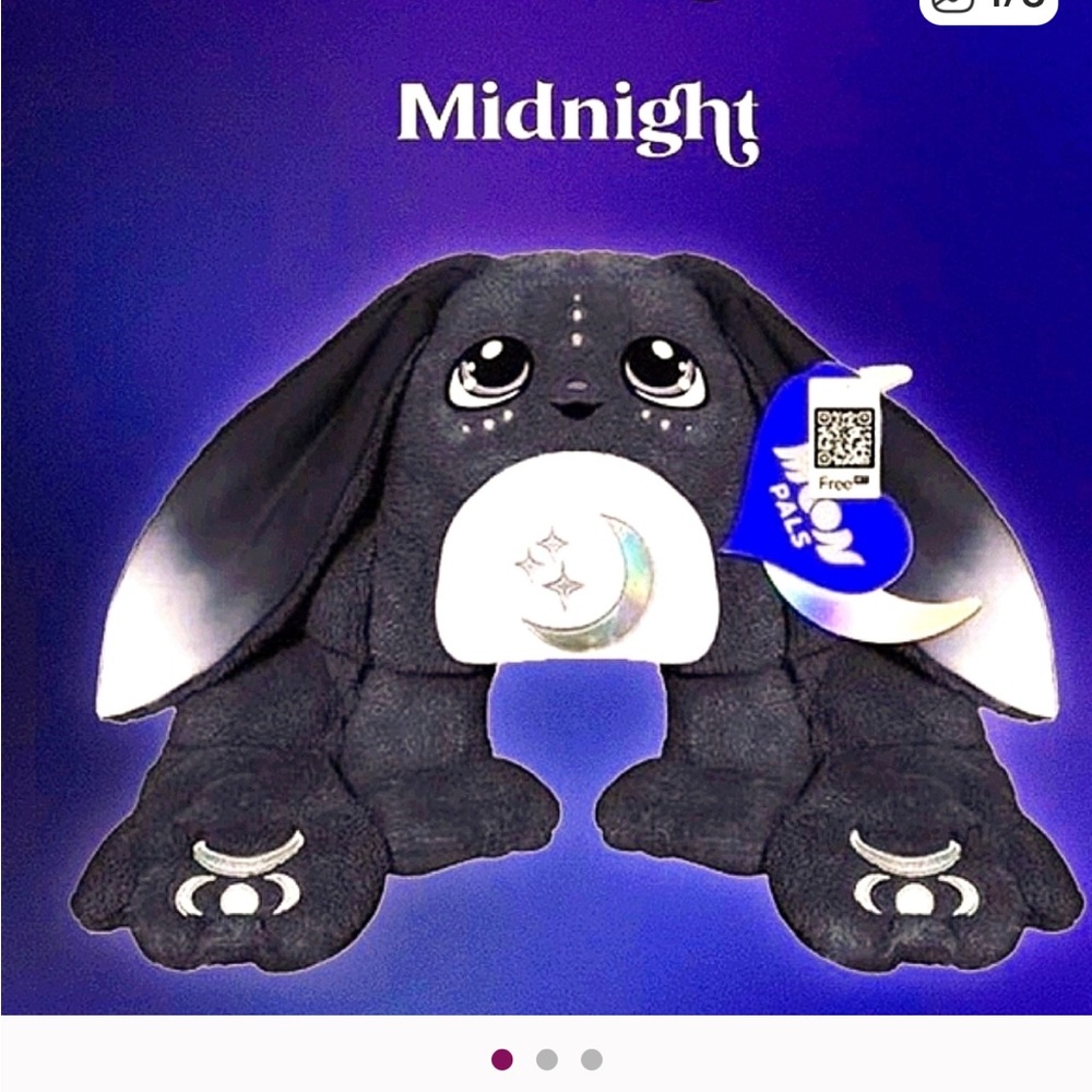 Limited Edition Midnight Moon Pal weighted animal
